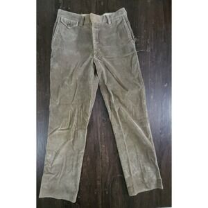 VTG Polo Ralph Lauren Tan Corduroy Adjustable Straight Leg Pants Kid Boy Girl 10